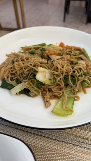 Drunken instant noodles  #Veganuary at Veggie Lover Cafe in Vientiane