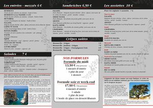 Menu 1 at Restaurant Fayrouz in Villeneuve-sur-lot