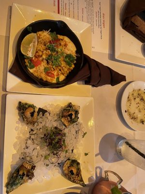 Elote "Deconstructed" and “Oyster" Rockefeller  at Kres Chophouse in Orlando