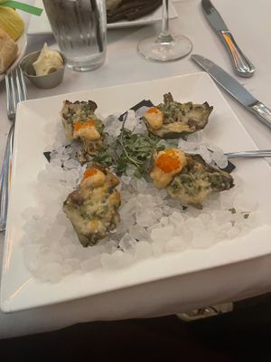 Vegan Oyster Rockefeller   at Kres Chophouse in Orlando