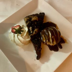 Vegan Brookie with Cashew Milk Ice Cream at Kres Chophouse in Orlando