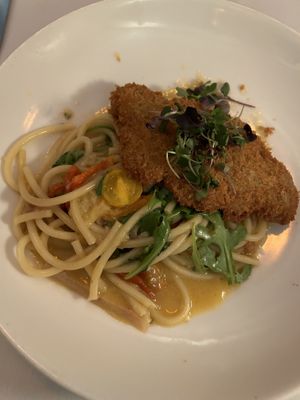 Chicken fettuccine- really tasty!  at Kres Chophouse in Orlando