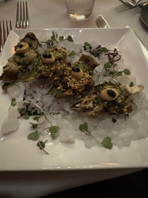 Oysters, Rockefeller #Veganuary at Kres Chophouse in Orlando