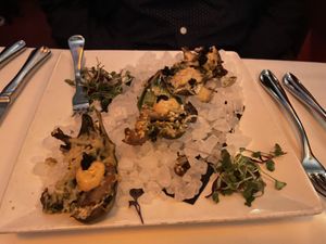 Vegan Rockefeller Oysters  at Kres Chophouse in Orlando