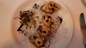 Oyster Rockefeller at Kres Chophouse in Orlando