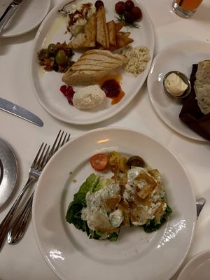 Cheese plate and wedge salad   at Kres Chophouse in Orlando