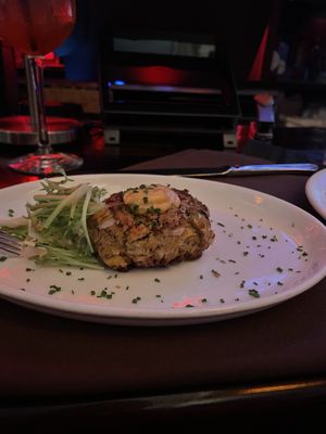 Vegan “Crab Cake"  at Kres Chophouse in Orlando