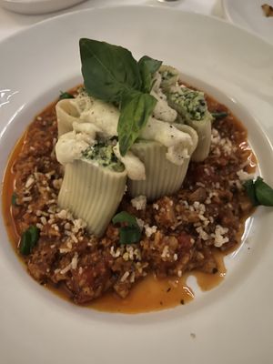 Sausage Bulgogi with spinach ricotta. The best thing I’ve gotten so far   at Kres Chophouse in Orlando