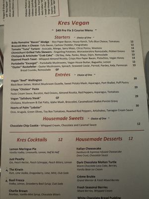   at Kres Chophouse in Orlando