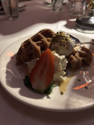 Churro waffle  at Kres Chophouse in Orlando