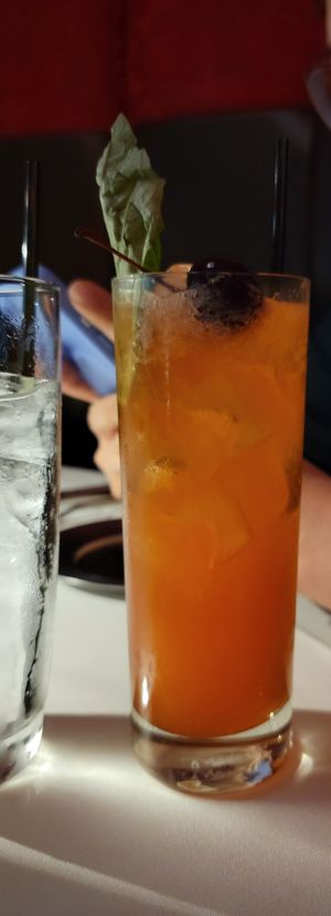 Vegan Basil Fresca Mocktail  at Kres Chophouse in Orlando