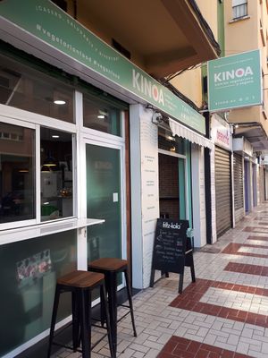 Outside at Kinoa in Malaga