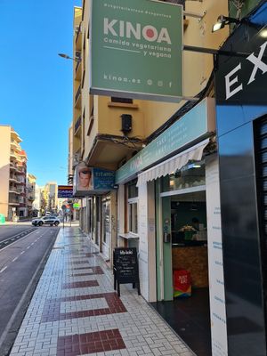 Outside at Kinoa in Malaga