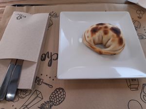 Capresse empanada at Kinoa in Malaga