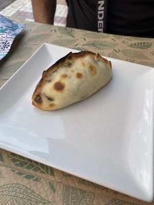 Mushroom empanada   at Kinoa in Malaga
