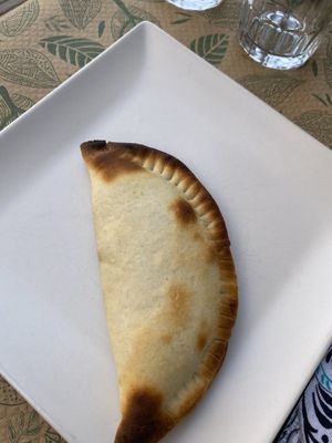 Spinach empanada  at Kinoa in Malaga