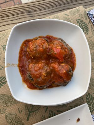 Meatballs  at Kinoa in Malaga