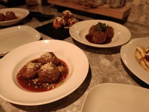 Selection of vegan tapas at JK's Tapas Restaurant & Cocktail Bar in Bristol