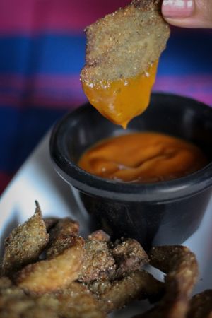 "Kentucky style mushrooms"
another special of the house! at Version Vegana in San Andres Cholula