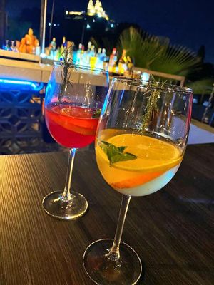 Kombucha with citrics, peppermint and rosemary at Version Vegana in San Andres Cholula