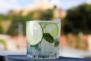 "Pepino y Mezcal"
Refresh with this mezcal based cocktail with macerated cucumber and mint.. at Version Vegana in San Andres Cholula