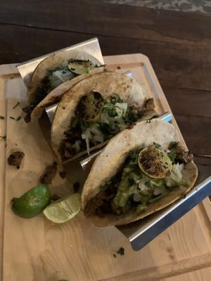 Tacos Asada at Version Vegana in San Andres Cholula