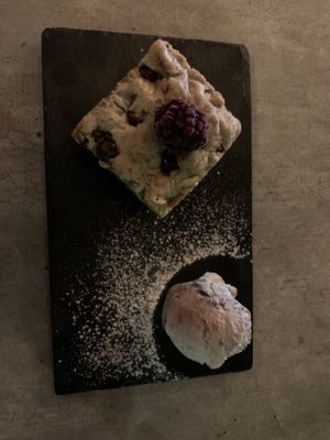 Brownie with Oreo ice cream   at Version Vegana in San Andres Cholula