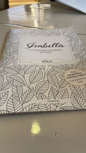 Speisenkarte  at Isabella Glutenfrei Patisserie in Cologne