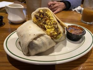 Vegan burrito  at Wonderland in Milwaukee