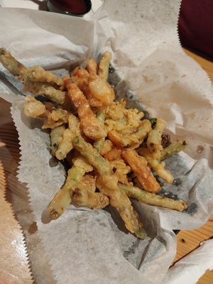 tempura veggies at Wonderland in Milwaukee