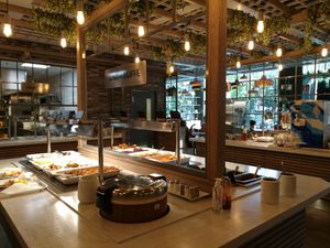 The buffet at Rosegarden Neo Asian in Malmo