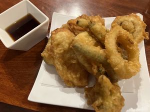 Veg tempura   at Shogun Japanese Restaurant in Santa Cruz
