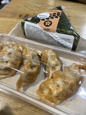 Onigiri and gyoza  at ZRH - Yooji's Sushi - TA in Kloten
