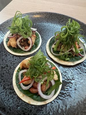 Mini tacos Thai inspired. Flavour bomb in the mouth 8/10  at Sincerely Crafted Cuisine in George Town
