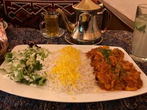 Safran rice with cauliflower  #Veganuary at Watan  in Wurzburg