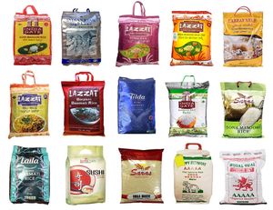 Extensive rice choices at Asian Torg in Uppsala