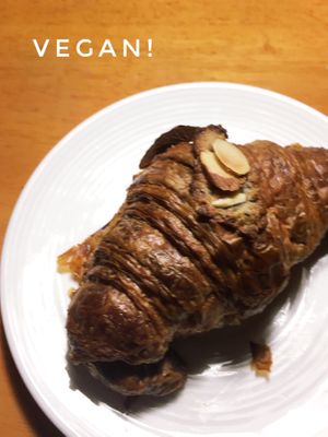 Vegan almond croissant at L'imprimerie in Brooklyn