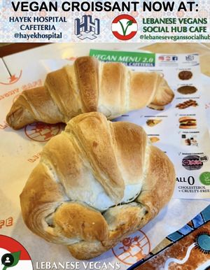 Vegan croissants  #Veganuary at Al Hayek in Sin El Fil