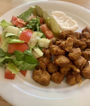 Vegan taouk platter #Veganuary at Al Hayek in Sin El Fil