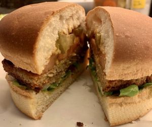 Vegan burger  #Veganuary at Al Hayek in Sin El Fil