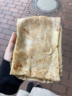 Veganer Crêpe mit Zucker  at Strandcreperie in Scharbeutz