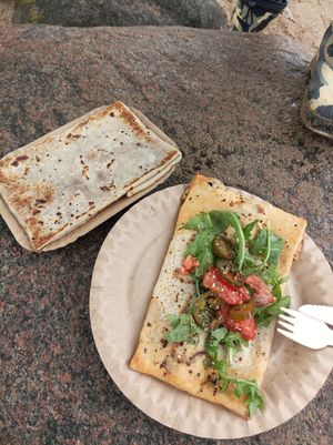 Zimt und Zucker & Chili cheese at Strandcreperie in Scharbeutz