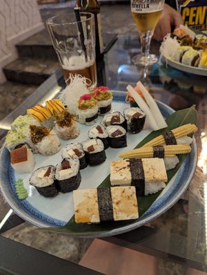 Vegan menu at Sushi Mood in Sesimbra