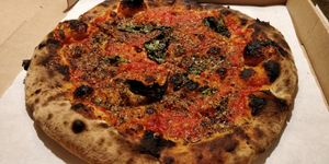 No garlic marinara at Lupita Pizzaria in Lisbon