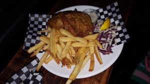 Mushroom and chips at Bad Apple  in Vancouver