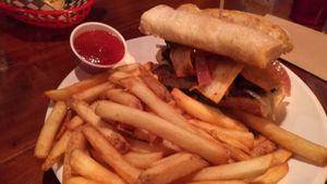 Korean bbq sandwich at Bad Apple  in Vancouver