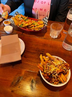 Chilli fries and nachos at Bad Apple  in Vancouver