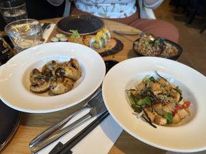 Mushrooms and tofu at MiLi in Utrecht