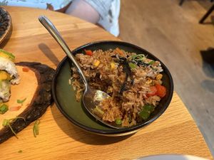 Fried rice without egg at MiLi in Utrecht