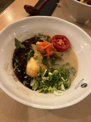 Vegan ramen  at Ajitama Ramen Bistro in Lisbon